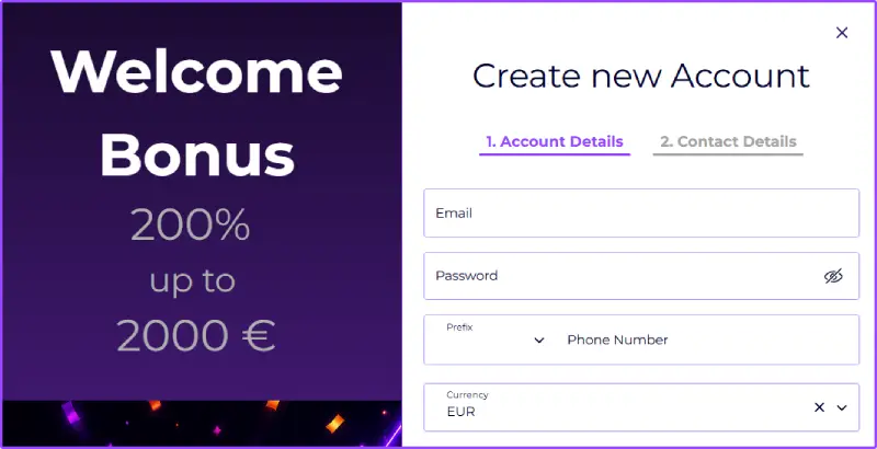 SlotRoyals Casino Sign up