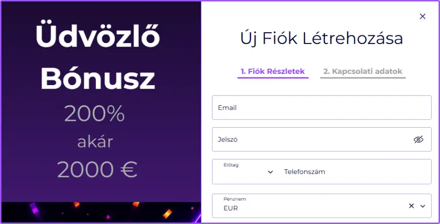 SlotRoyals Casino regisztráció